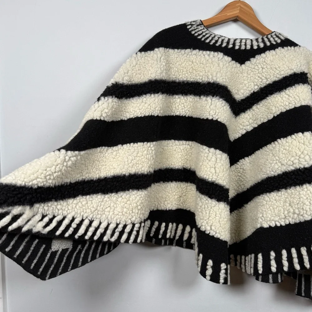 Anthropologie Sherpa Striped Cardigan, O/S - Picture 9 of 10